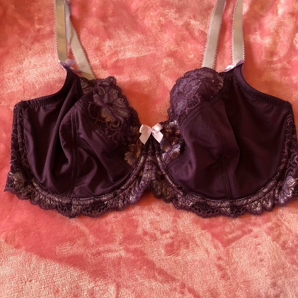 SOLD!!!!Beautiful purple bra unlined lace - Picture 1 of 3